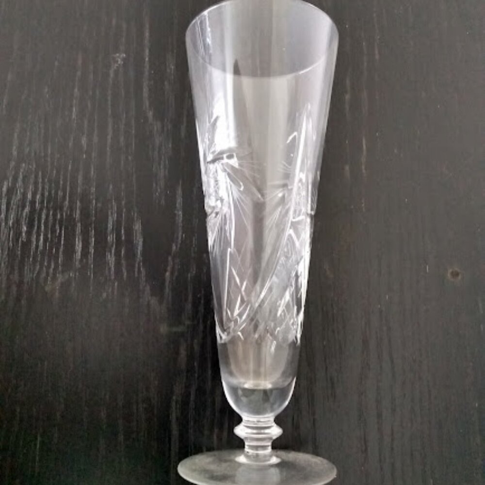 Single Vintage Pinwheel Beer Glass